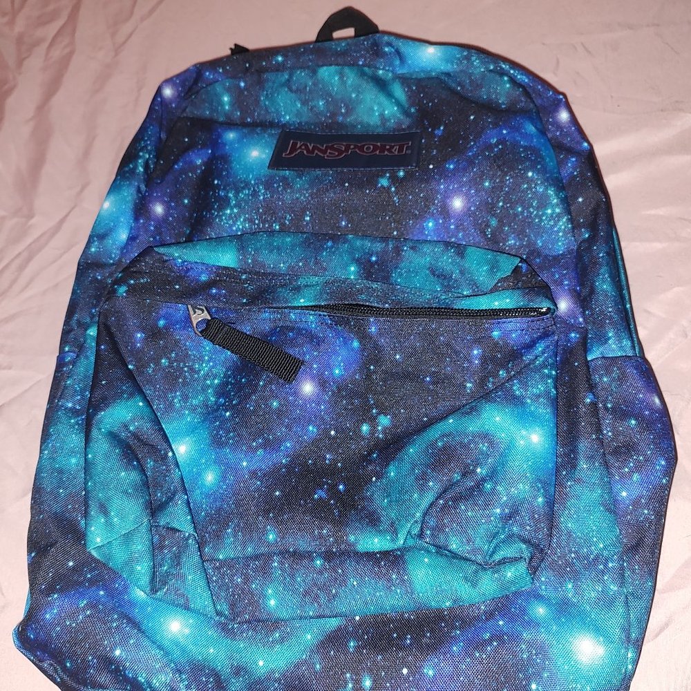 Black Friday Deals Jansport Galaxy/ Cosmo Design Backpack Gentle Used.